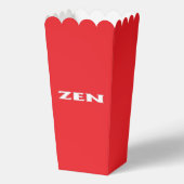 Zen-Rot-Popcornboxen Geschenkschachtel (Vorderseite)