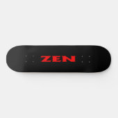 Zen Rot-Schwarz-Skateboard Skateboard (Horizontal)