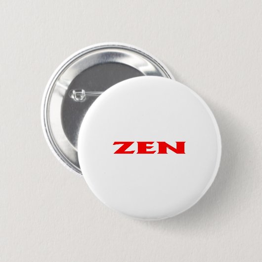 Zen-Rot-Standard-Rundtaste Button (Vorne & Hinten)