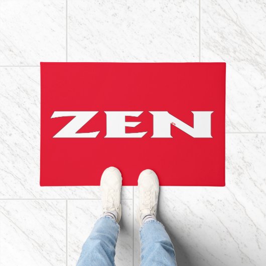 Zen-Rot-Türmchen Fußmatte (Indoor)