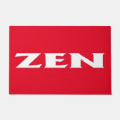 Zen-Rot-Türmchen Fußmatte (Vorderseite)