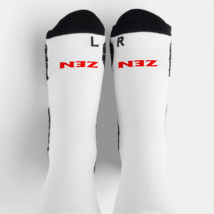 Zen Rot-Weiß-Hochleistungs-Socken Socken