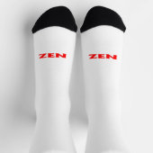 Zen-Rot-Weiß-Prämiensocken Socken (Oben)