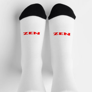 Zen-Rot-Weiß-Prämiensocken Socken