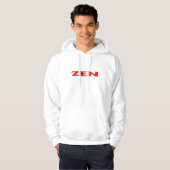 Zen Rot-Weiße-Männchen-Sweatshirt Hoodie (Vorne ganz)