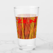 Zen-Rotdrahtläder Glas (Vorderseite)