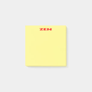 Zen-rote gelbe Notizblöcke Post-it Klebezettel