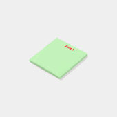 Zen-rote grüne Notizblöcke Post-it Klebezettel (angewinkelt)