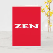 Zen-rote Grußkarte Karte (Gelbe Blume)