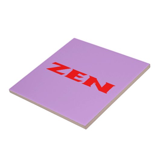 Zen Rote Lila kleine Fliese (Seite)