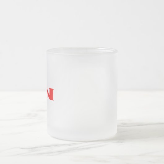 Zen-rote mattierte Tasse (Mittel)