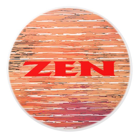 Zen-Rote-Schilf-Keramik Keramikknauf (Vorderseite)