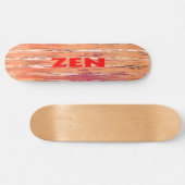 Zen Rote Schilf Skateboard (Horizontal)