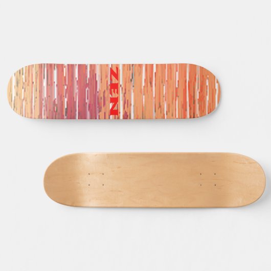 Zen Rote Schilf Skateboard (Horizontal)