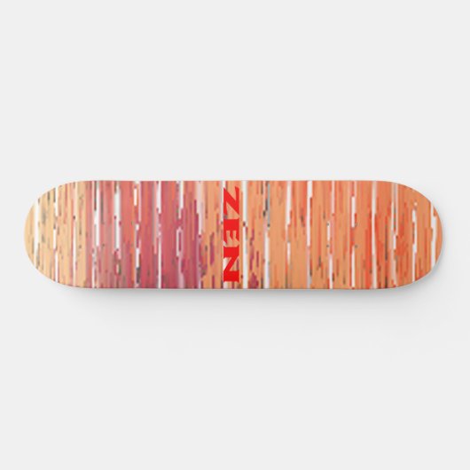 Zen Rote Schilf Skateboard (Horizontal)