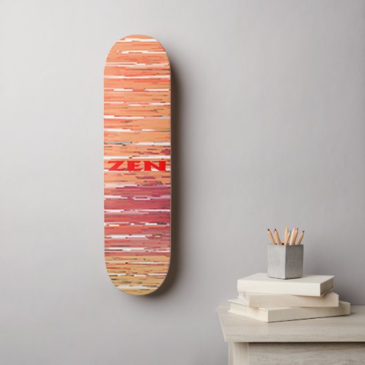 Zen Rote Schilf Skateboard (Wandkunst)
