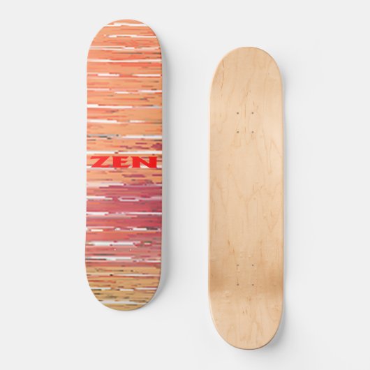 Zen Rote Schilf Skateboard (Vorderseite)
