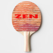 Zen Rote Schilf Tischtennispaddel Tischtennis Schläger (Vorderseite)