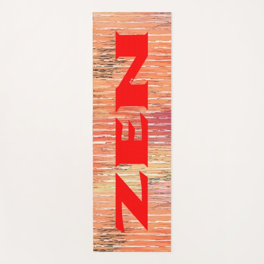 Zen-Rote-Schilfmatte Yogamatte (Vorderseite)