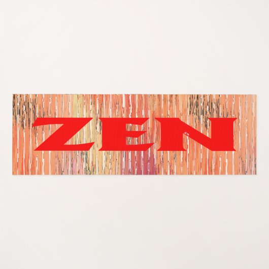 Zen-Rote-Schilfmatte Yogamatte (Vorderseite (Horizontal))