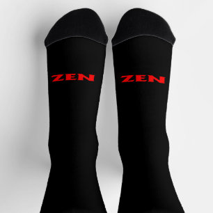 Zen-rote schwarze Prämiensocken Socken