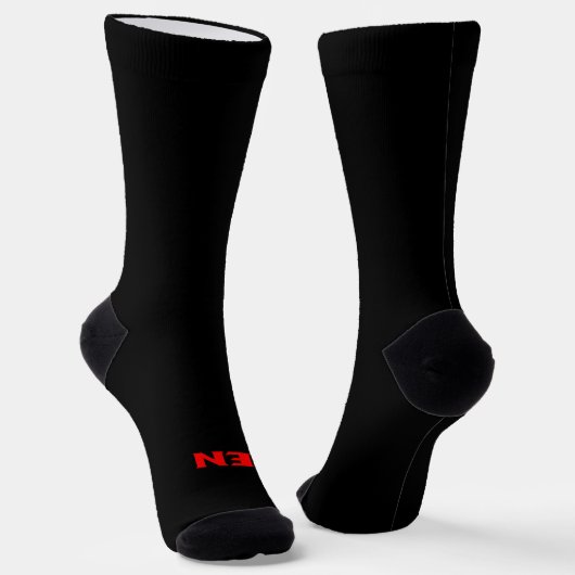Zen-rote schwarze Prämiensocken Socken (Gewinkelt)