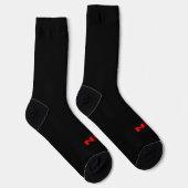 Zen-rote schwarze Prämiensocken Socken (Rechts)