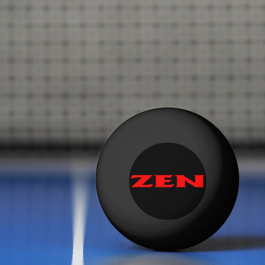 Zen roter 1-Sterne Pingpongball Tischtennisball (Netto)