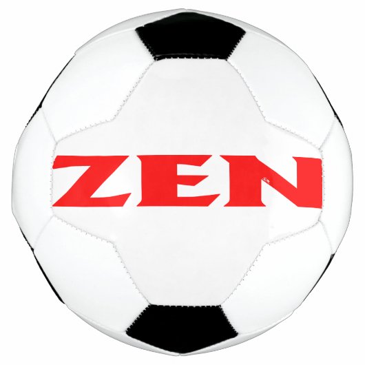 Zen Roter Fußballball Fußball (Vorderseite)