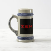 Zen roter schwarzer Stein Bierglas (Links)