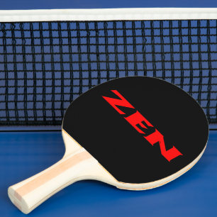 Zen rotes Pingpongpaddel Tischtennis Schläger