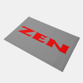 Zen-Rotgraumatte Fußmatte (Schrägansicht)
