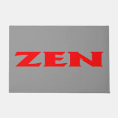 Zen-Rotgraumatte Fußmatte (Vorderseite)