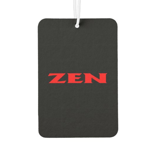 Zen-Rotkarosse Autolufterfrischer (Rückseite)