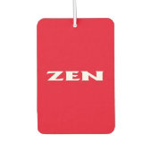 Zen-Rotkarosse Autolufterfrischer (Vorderseite)