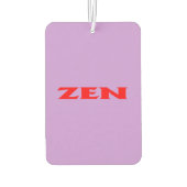 Zen Rotlila-Auto-Lufterfrischer Autolufterfrischer (Rückseite)