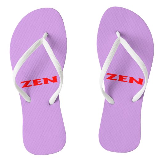 Zen-Rotlila-Flip-Flops Badesandalen (Fußbett)