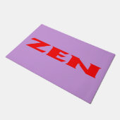 Zen Rotlila Fußmatte (Schrägansicht)