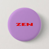 Zen-Rotlila-Standardrunde Button (Vorderseite)