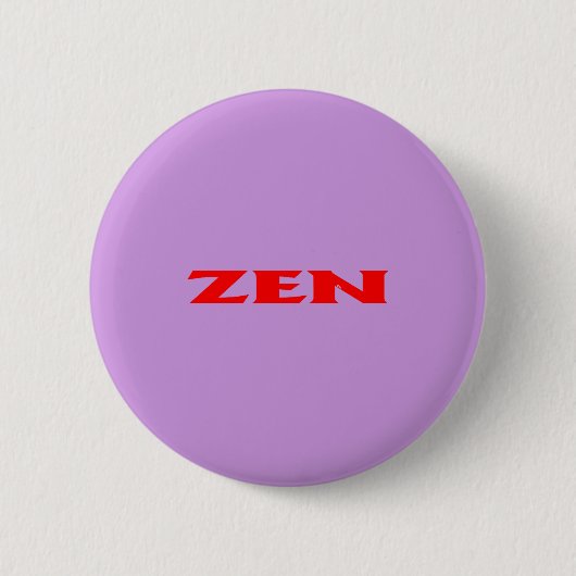 Zen-Rotlila-Standardrunde Button (Vorderseite)