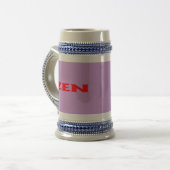 Zen Rotlila stein Bierglas (Vorderseite Links)