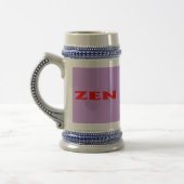 Zen Rotlila stein Bierglas (Links)