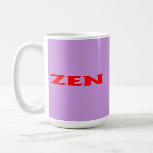 Zen-Rotlila-Tasse Kaffeetasse (Links)