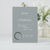 Zen RSVP Karte (Stehend Vorderseite)