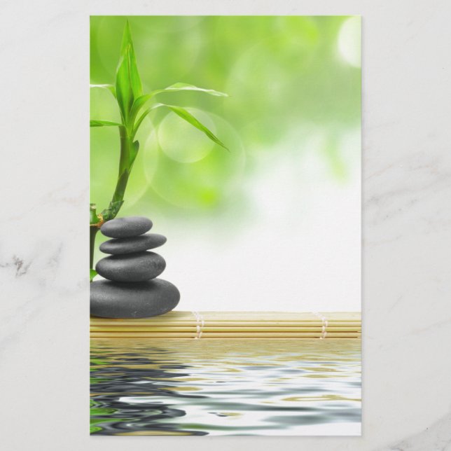 Zen Ruhe Wassergarten durch heilende Liebe (Vorderseite)