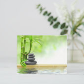 Zen Ruhe Wassergarten durch heilende Liebe Postkarte (Stehend Vorderseite)