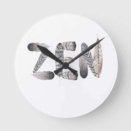 Zen Runde Wanduhr (Vorderseite)