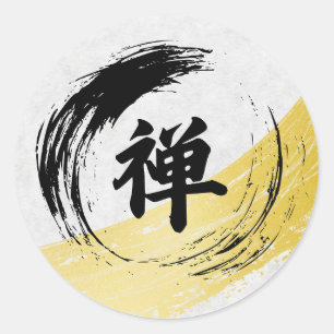 ZEN RUNDER AUFKLEBER