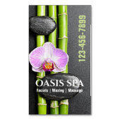 Zen Salon Aromatherapie Massage Therapie Schönheit Magnetische Visitenkarte (Vorderseite Vertikal)