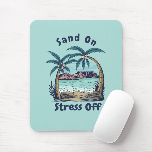 Zen Sand Waves Mousepad (Mit Mouse)